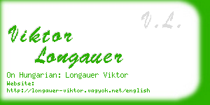 viktor longauer business card